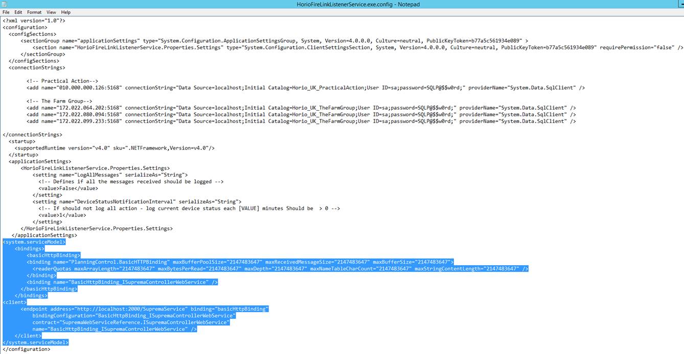 Fire Link configuration after the fix